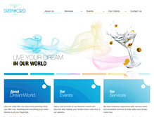 Tablet Screenshot of dreamworldevents.ca